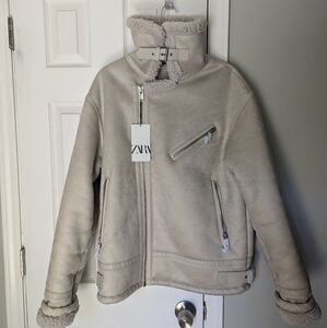 Zara Faux Shearling jacket
